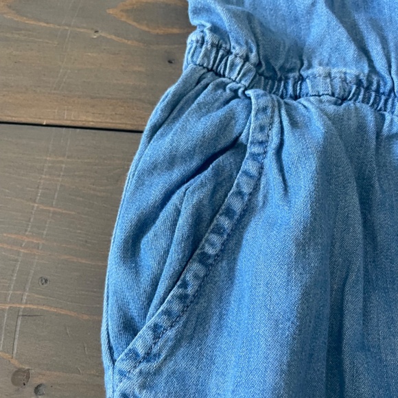 Blue Kids Denim Pattern Jumpsuit - Picture 4 of 8